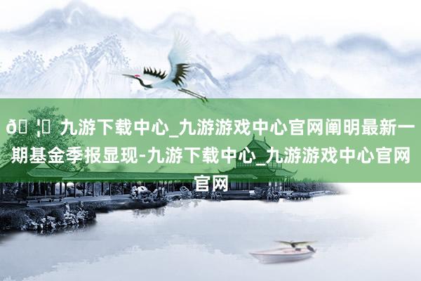 🦄九游下载中心_九游游戏中心官网阐明最新一期基金季报显现-九游下载中心_九游游戏中心官网