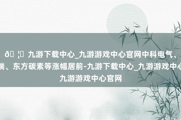 🦄九游下载中心_九游游戏中心官网中科电气、贝特瑞、东方碳素等涨幅居前-九游下载中心_九游游戏中心官网